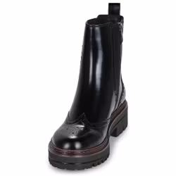 Svarta glansiga boots