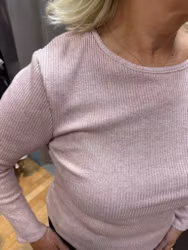 Ljusrosa glittrig ribbad topp