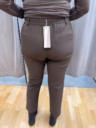 Bruna stretchiga byxor
