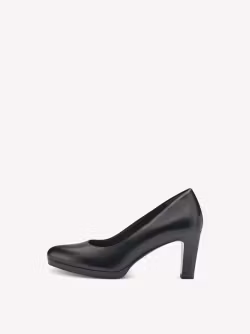 Klassiska svarta pumps i äkta läder