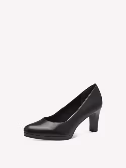 Klassiska svarta pumps i äkta läder