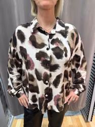 Leopard skjortblus