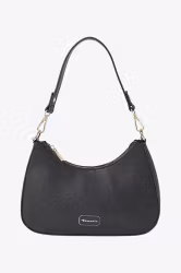 Svart väska i fuskskinn