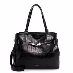 Svart strukturerad väska