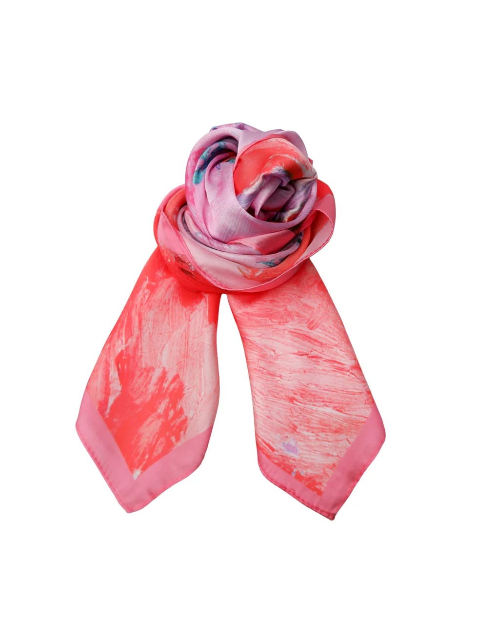 Rosa mönstrad mini scarf