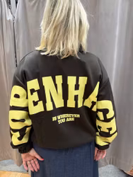 Brun Copenhagen kofta med dragkedja