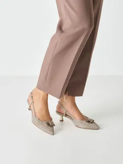 Pearl glam slingback