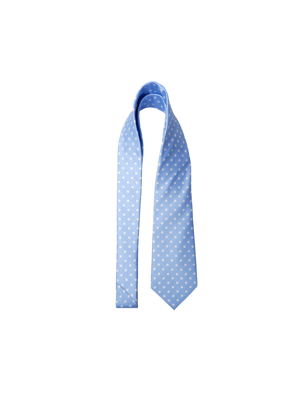 Blå prickig slips