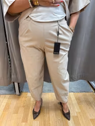 Kitt färgade superstretch barrel byxa