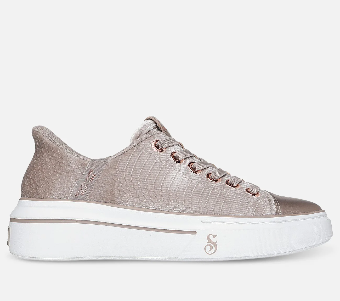 Taupe slip-ins Snoop Dogg sneakers