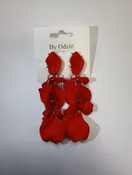 Örhängen med röda löv