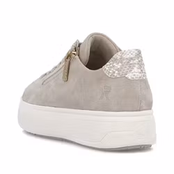 Beige sneakers i mocka