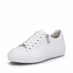 Vita sneakers i skinn