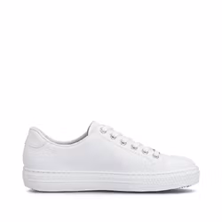 Vita sneakers i skinn