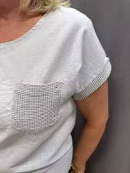 Kittfärgad linne topp