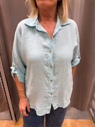 Felicia linne skjorta mint