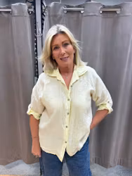 Felicia linne skjorta gul