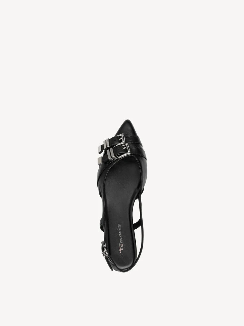 Svarta Slingpumps
