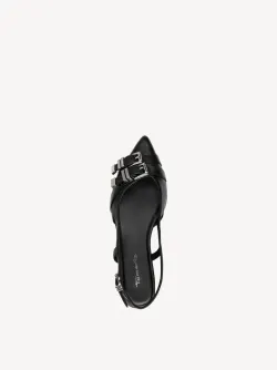Svarta Slingpumps