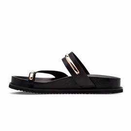 Tåremssandal med gulddetalj