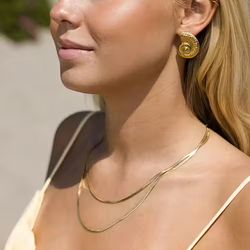 Angeline necklace gold