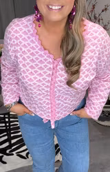 Lizzie Viskosblus Rosa