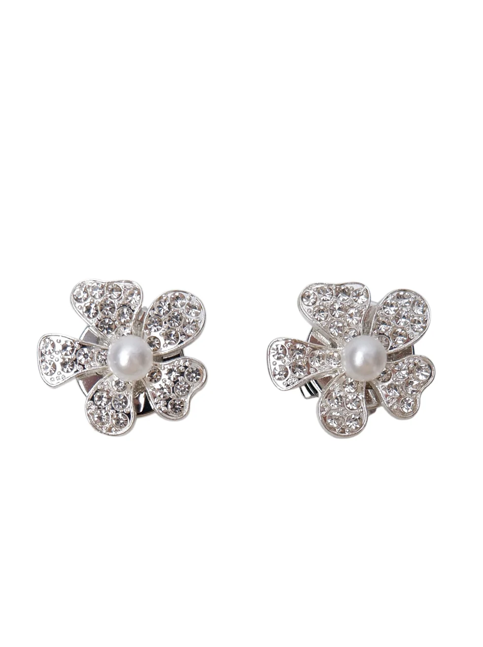 Bling blommor knappdekoration 2p
