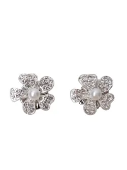 Bling blommor knappdekoration 2p