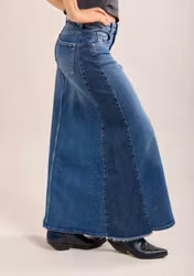 Toxic mellanblå Jeanskjol