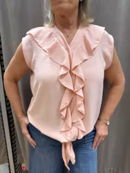 Rosa volanglinne med knyt