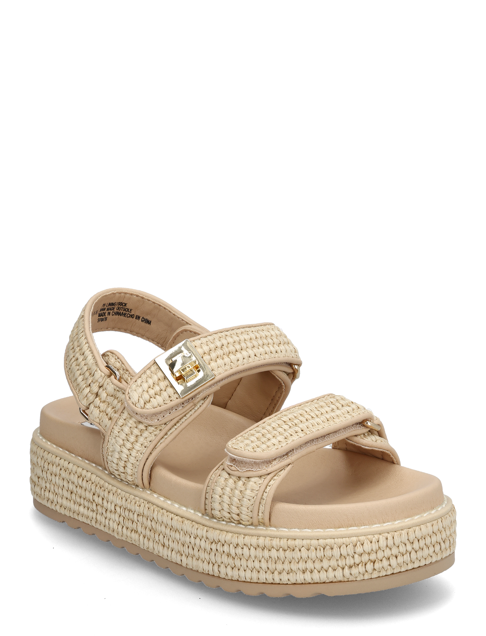 Flätade platåsandaler