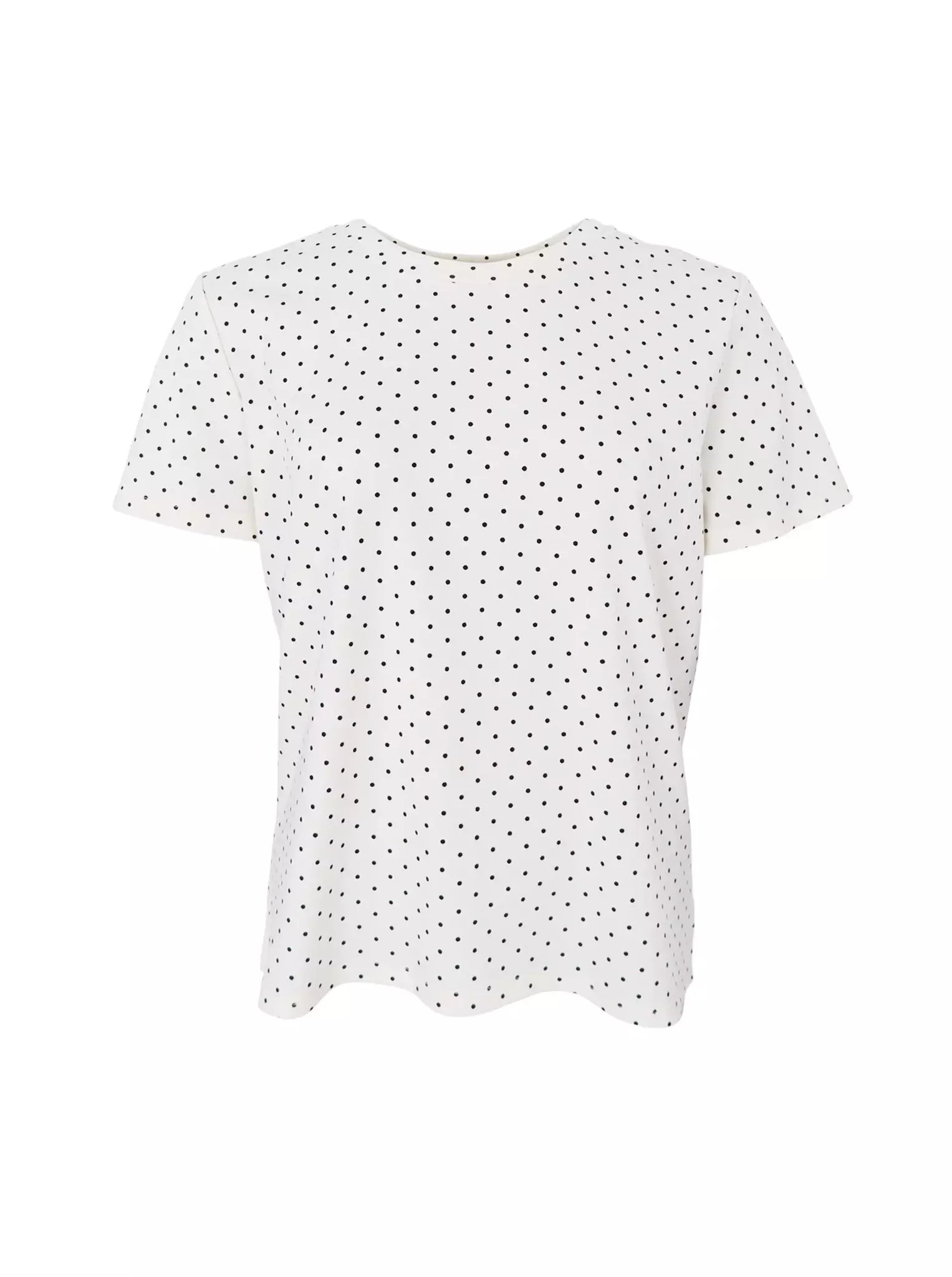 Off white t-shirt med svarta prickar