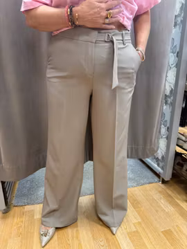 Taupe dressade kostymbyxor