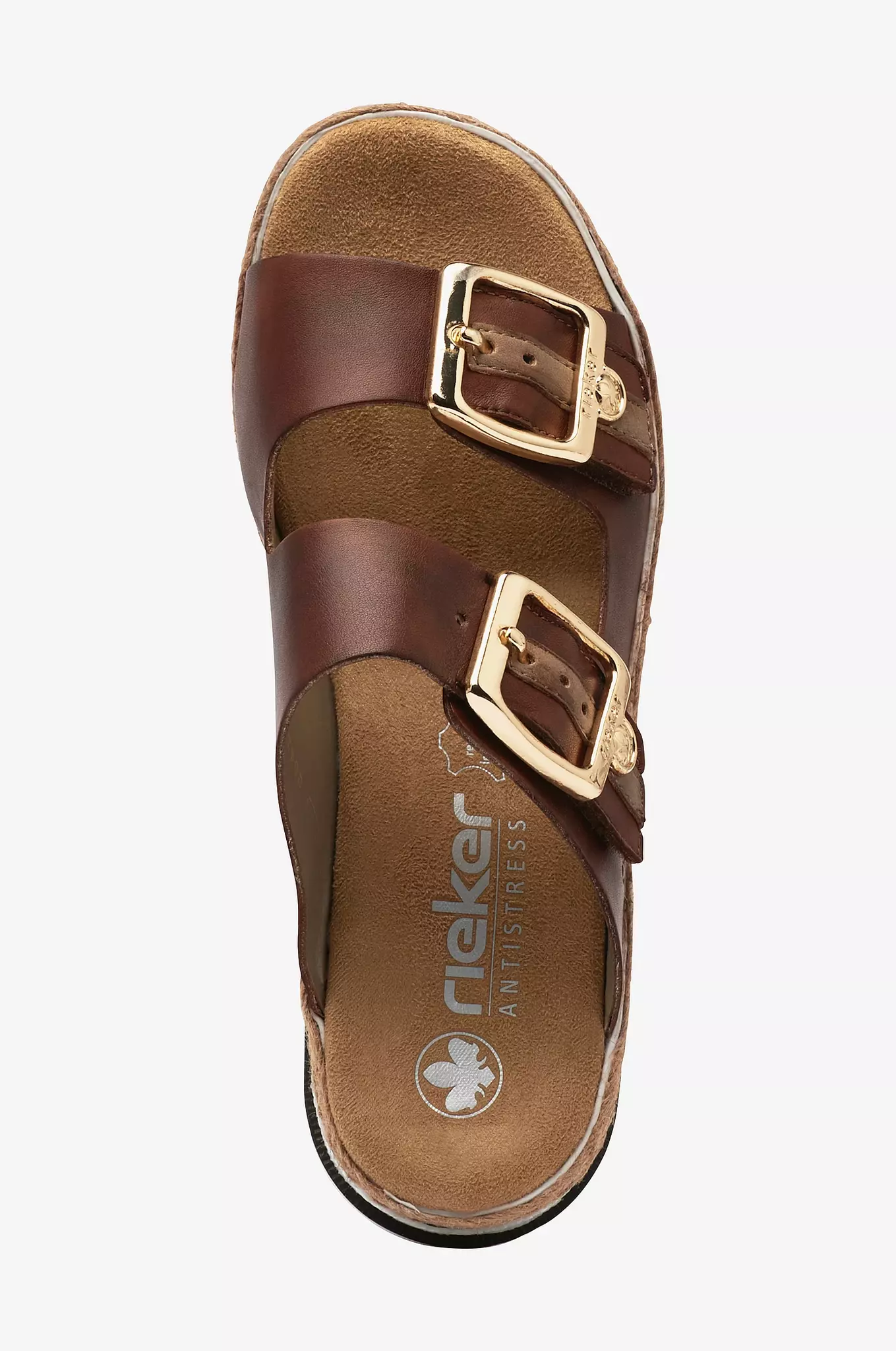 Skinnsandal med justerbara remmar