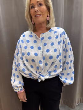 Dotty blus vit och blå