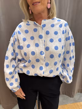 Dotty blus vit och blå