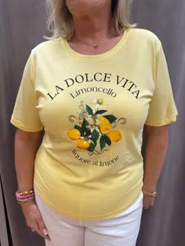 Gul La Dolce Vita t-shirt