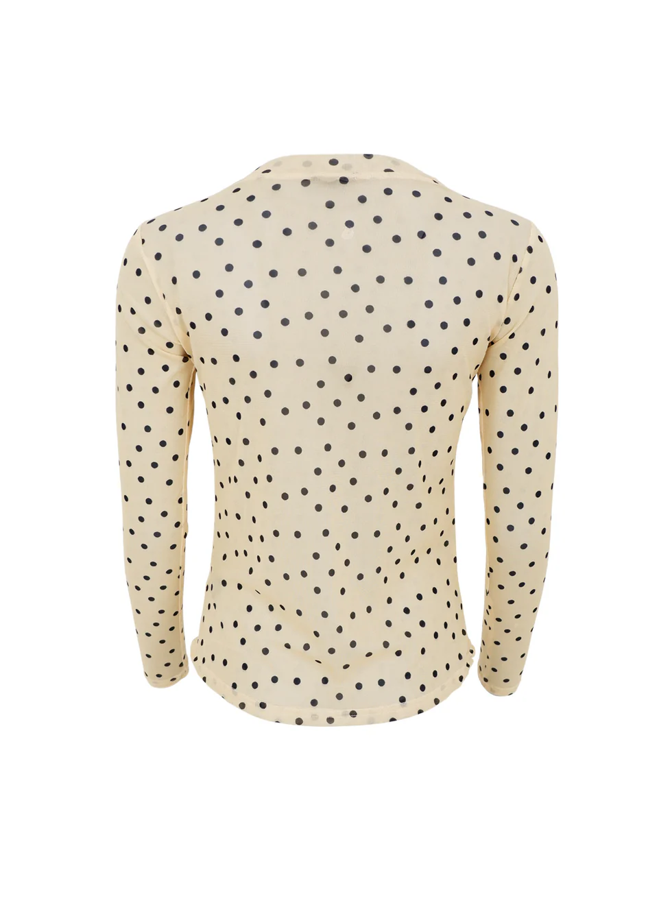 Gul meshtopp med svarta prickar