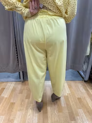 Gula mjuka barrel pants