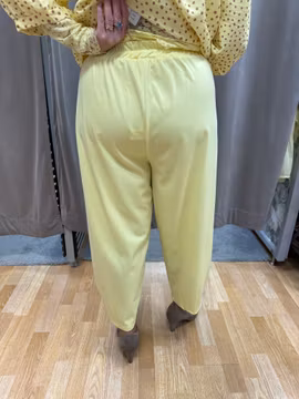 Gula mjuka barrel pants