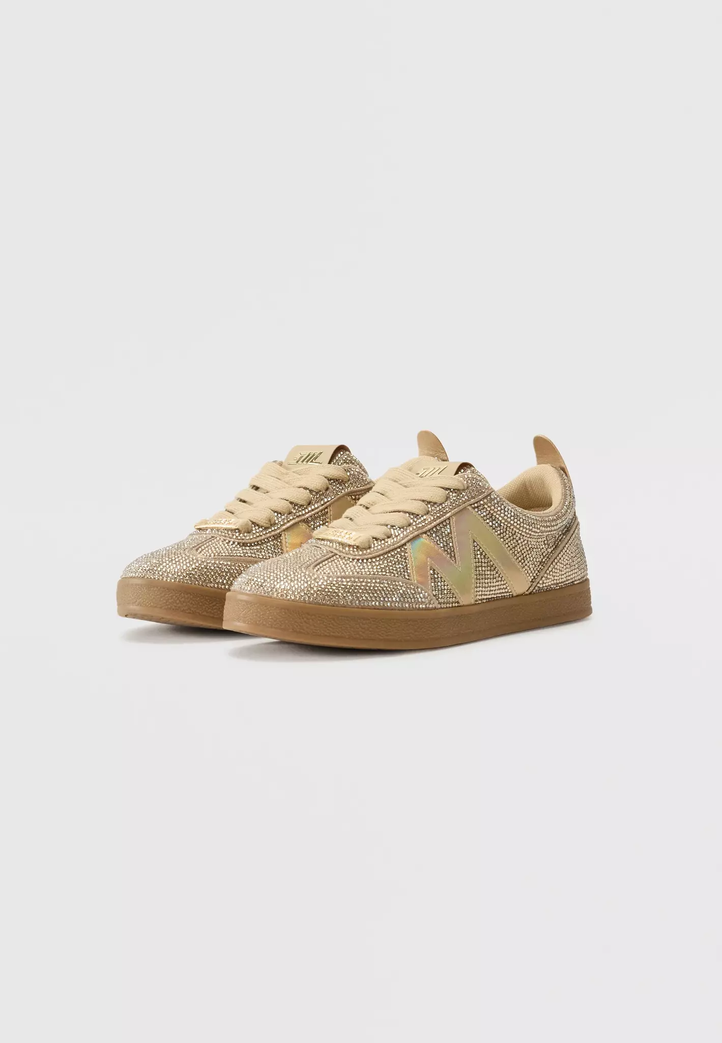Degree sneakers med strass - Rose Gold