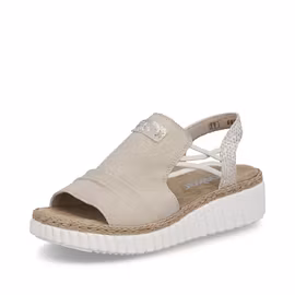 Cremefärgade sandaletter