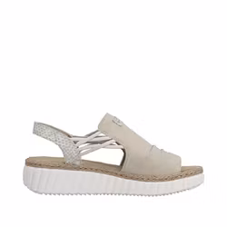 Cremefärgade sandaletter