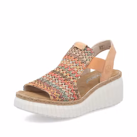 Multifärgade sandaletter