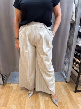 Randiga vida stretchiga byxor