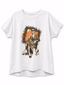 T-shirt kvinna med två bulldoggar - 12