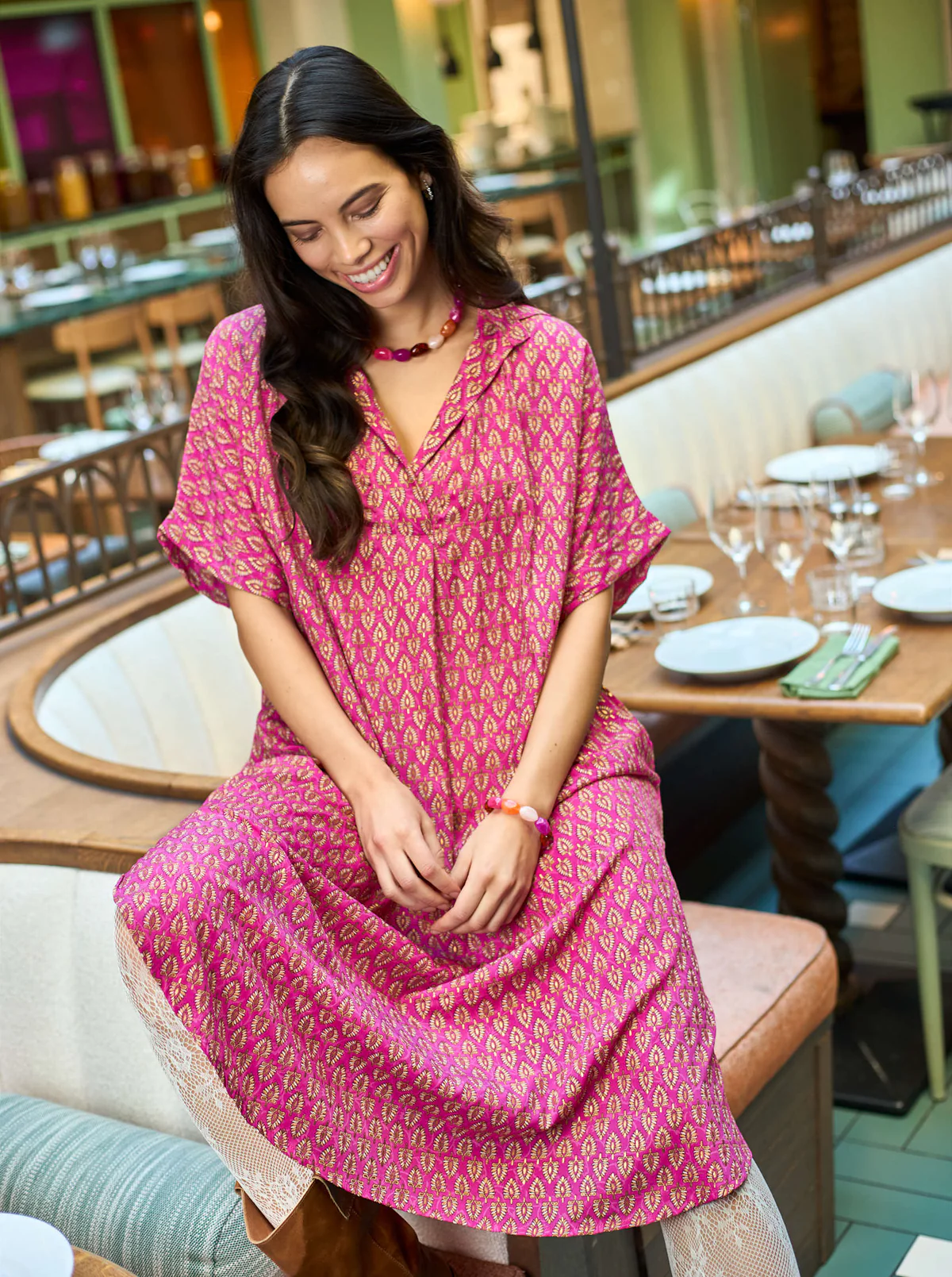 Lyon halsband Pink Multi