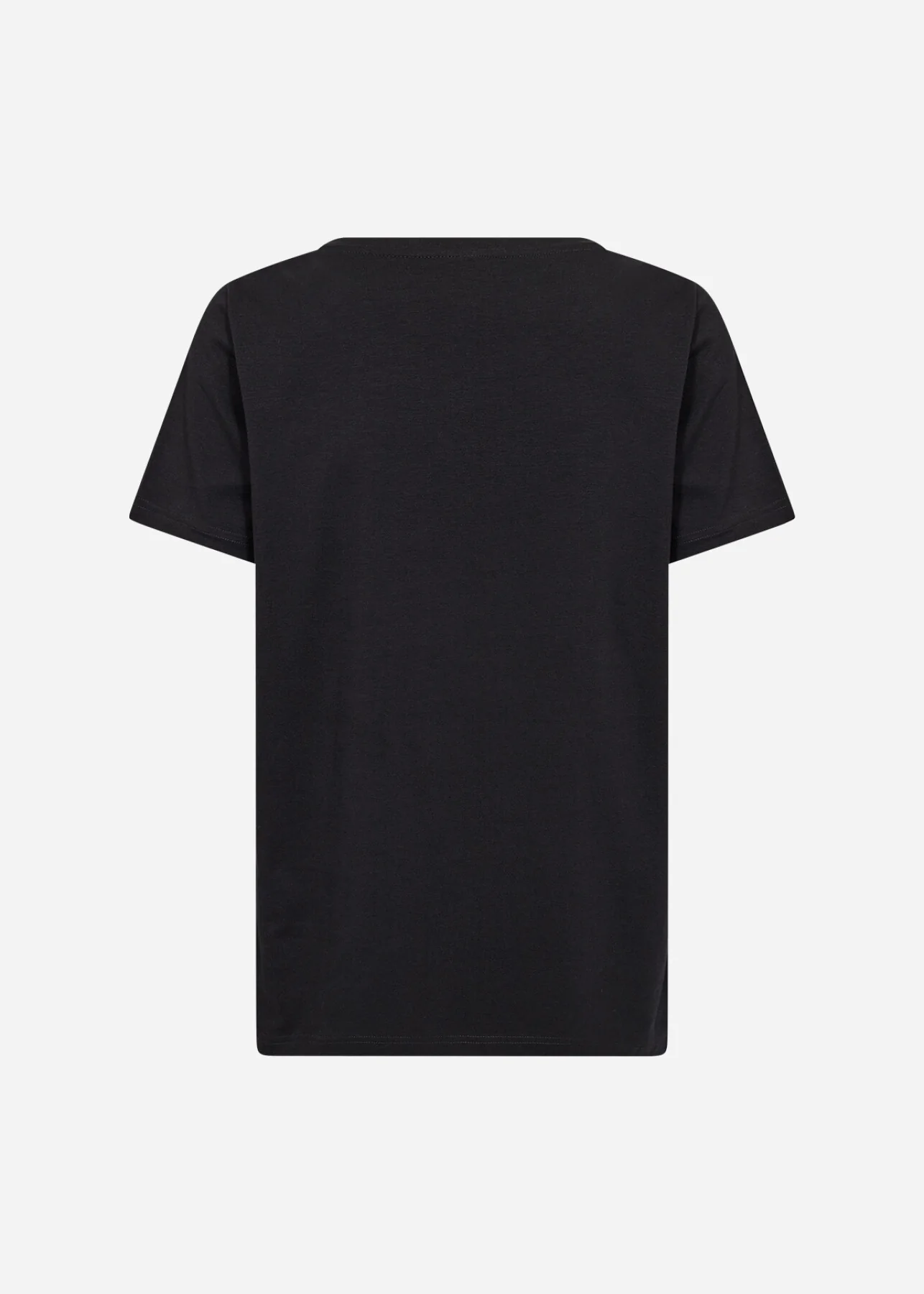 Svart T-shirt med vallmo