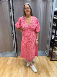 Summerdress Rosa Röd Leo