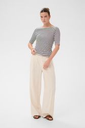 Marinblå randig topp